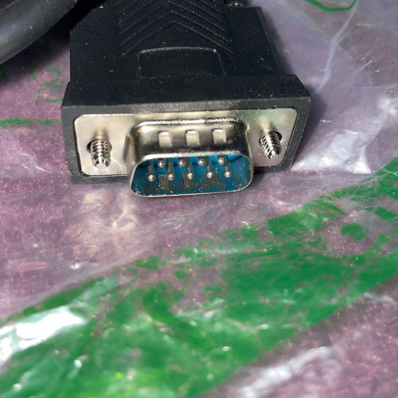 New USB to db9 9 pin serial adapter male for older serial devices like plotter - Picture 3 of 5